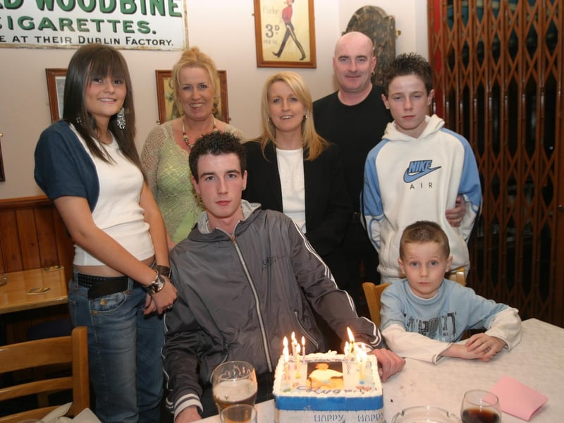 Ryan Duffy with his family on his birthday.