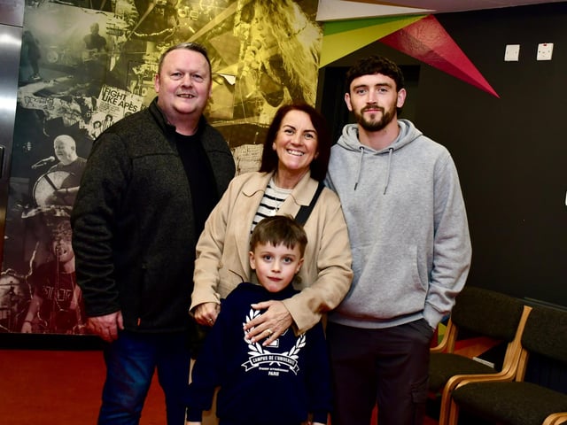 Pictured at the premiere of the ‘Football at the Heart – A Ballymoor Story’, film at the Nerve Centre last week.