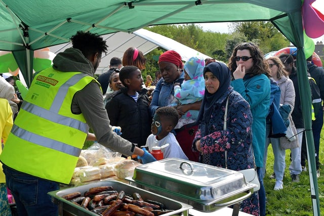 A variety of traditional foods were available at the NW Migrants Forum’s ‘Celebrate Family – Connect Communities’ fun day at Coshquin on Sunday afternoon last. Photo: George Sweeney.  DER2320GS – 16