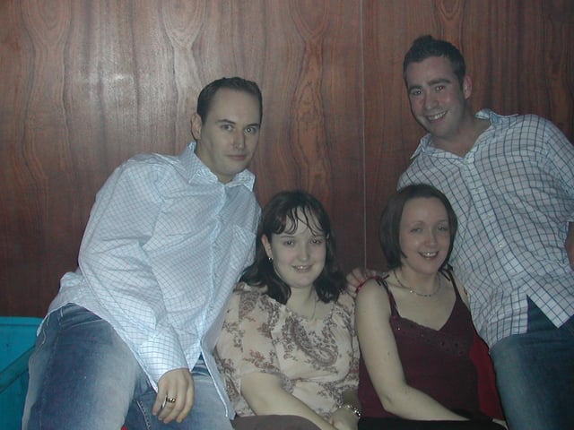 A night out at Sugar nightclub in Derry 2003.