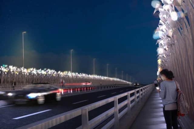 Stalled: The proposed Foyle Reeds installation for the Foyle Bridge has never materialised.