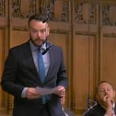 Colum Eastwood during Prime Minister's questions on Wednesday.