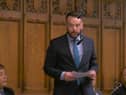 Colum Eastwood during Prime Minister's questions on Wednesday.