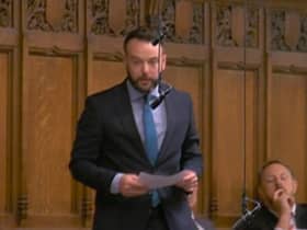 Colum Eastwood during Prime Minister's questions on Wednesday.