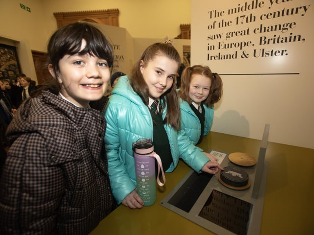 Greenhaw Primary School pupils enjoying the exhibits during a visit to the Guildhall.