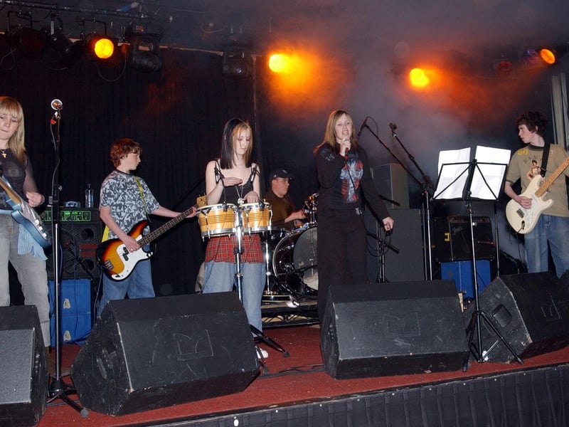 One of the young bands taking to the stage at the Instinct Festival.