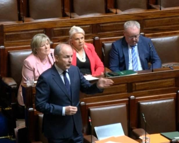 Taoiseach Micheál Martin addressing cross-border cancer care for Inishowen in the Dáil