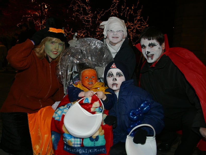 The Carroll family from Newry. (0311JB12):20 YEARS ON: Halloween celebrations in Derry in 2003