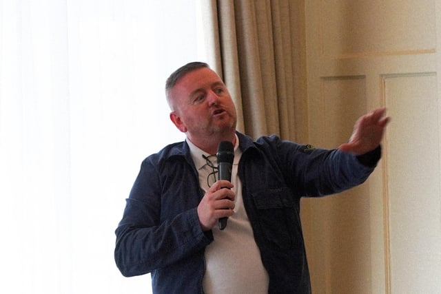 Féile’s ‘Lunch with a Laugh’ at the Bishop’s Gate Hotel was a huge success with Belfast comic Paddy ‘The Dagger’ McDonnell, leaving everyone in stitches.
