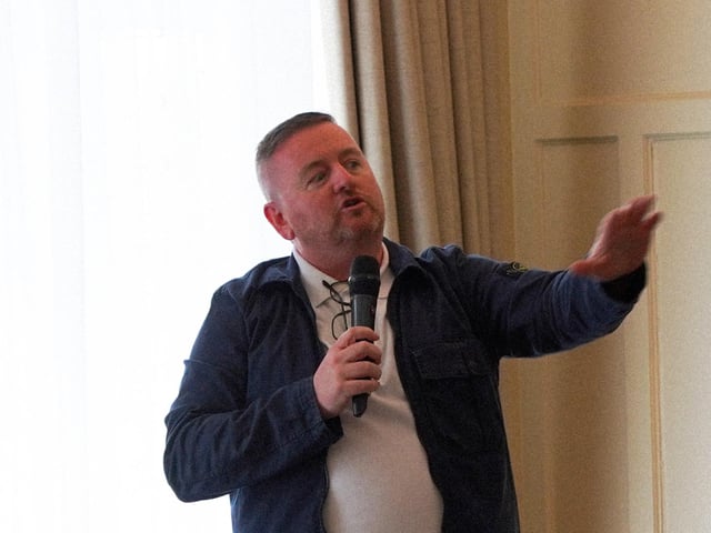 Féile’s ‘Lunch with a Laugh’ at the Bishop’s Gate Hotel was a huge success with Belfast comic Paddy ‘The Dagger’ McDonnell, leaving everyone in stitches.