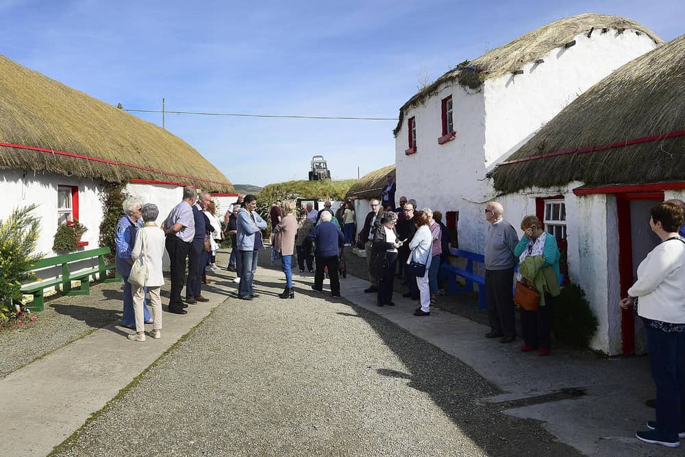 A visit to Doagh Famine Village as part of the Housing Associations Integration Project by Apex in 2019.