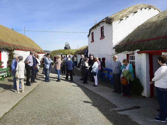 A visit to Doagh Famine Village as part of the Housing Associations Integration Project by Apex in 2019.