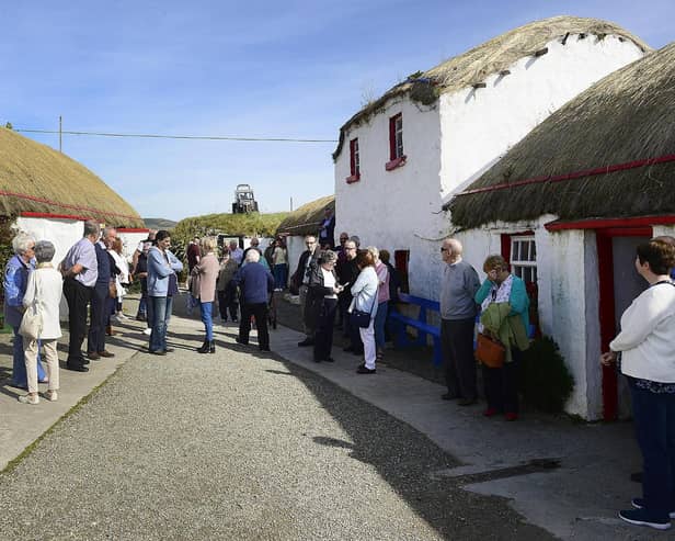 A visit to Doagh Famine Village as part of the Housing Associations Integration Project by Apex in 2019.