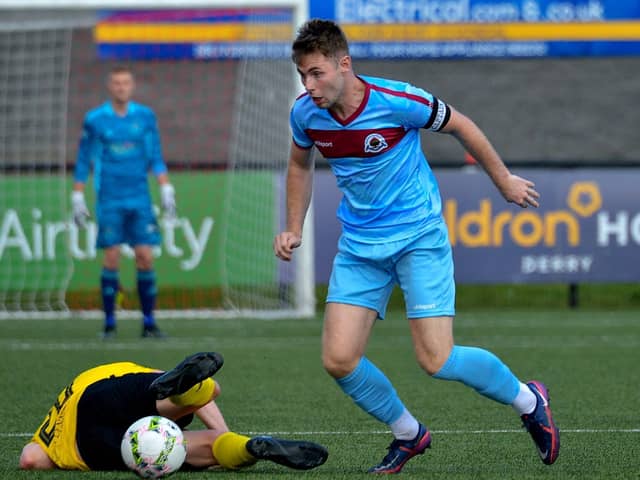 Institute’s Shaun Doherty is looking forward to Warrenpoint Town encounter.