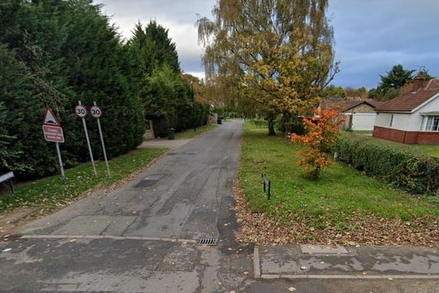 The secluded Warnington Drive has an estimated average house price of £628,316.