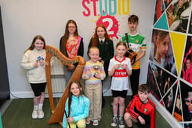 Members of CCE Baile na gCallieach who were recent medal winners at the Doire Fleadh and Feis. Photo: George Sweeney