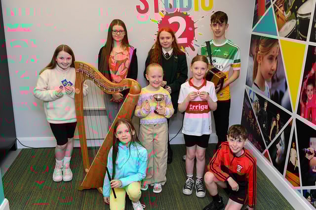 Members of CCE Baile na gCallieach who were recent medal winners at the Doire Fleadh and Feis. Photo: George Sweeney