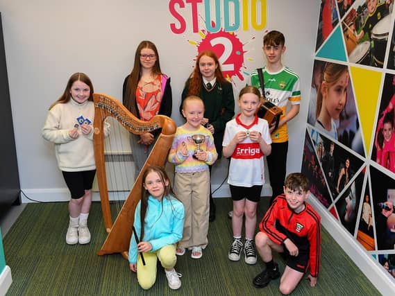Members of CCE Baile na gCallieach who were recent medal winners at the Doire Fleadh and Feis. Photo: George Sweeney