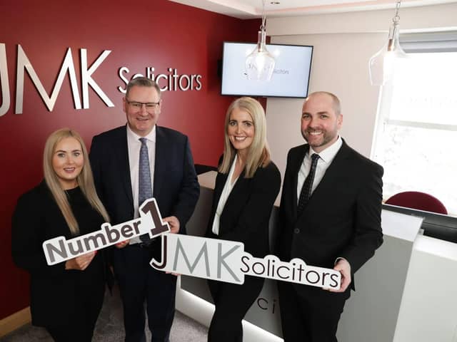 Pictured (L-R): Louise Mone (Managing Director), Jonathan McKeown (Founder), Maurece Hutchinson (Founder), and Gerry Casey (Legal Services Director).