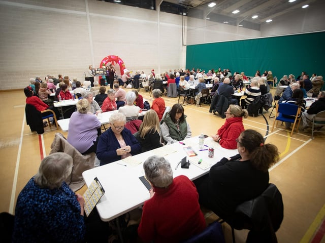A full house for Wednesday's Old Library Trust's Annual Christmas Bingo in Creggan. : .