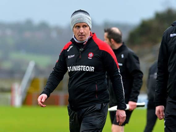 Derry seniors hurling manager Johnny McGarvey. Photo: George Sweeney. DER2306GS – 30