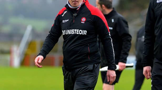 Derry seniors hurling manager Johnny McGarvey. Photo: George Sweeney. DER2306GS – 30