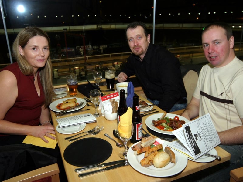 Sharon Doyle, Eugene Craig and Johnny doyle enjoy a meal at The Lifford Stadium 0039/JML : .