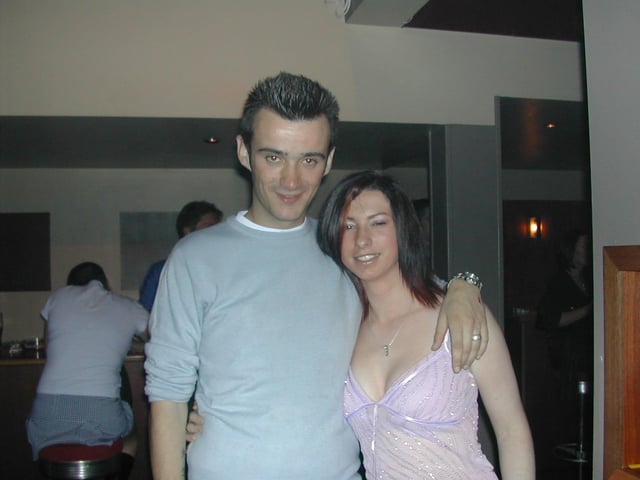 Having the craic in Downey's in August 2003