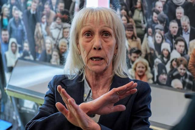 Finola McDevitt, Susan Morgan's best friend, pictured in the Museum of Free Derry.  Photo: George Sweeney