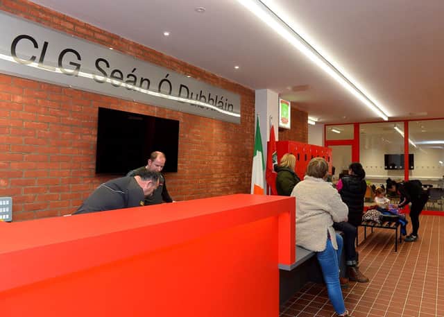 The reception area at Sean Dolans GAC’s new state-of-the-art indoor arena.  Photo: George Sweeney. DER2305GS – 89