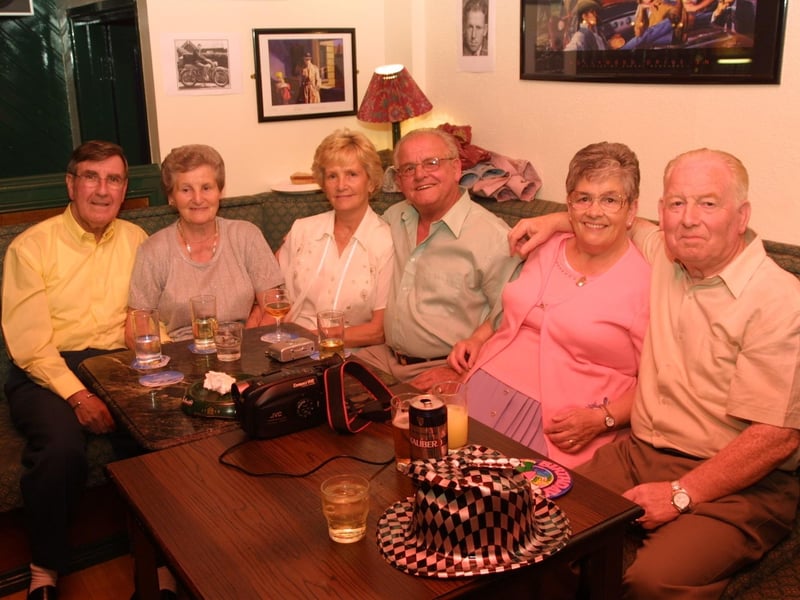 Pictures of birthdays, fundraisers and pub outings in July 2003