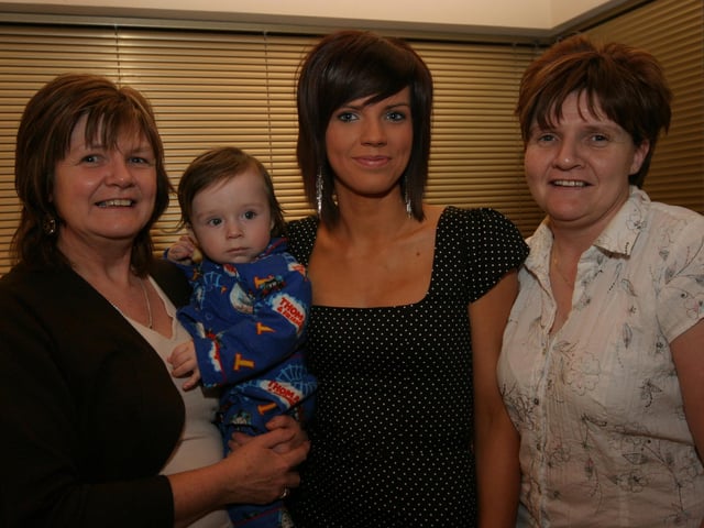 Megan pictured with her mu Pauline, nephew Jack and aunt Margaret 0114/JML : Parties and celebrations January 2006: Megan McFeely.