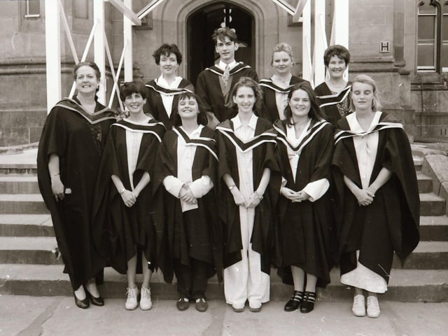 Graduates from Derry’s Magee, back in July 1995.