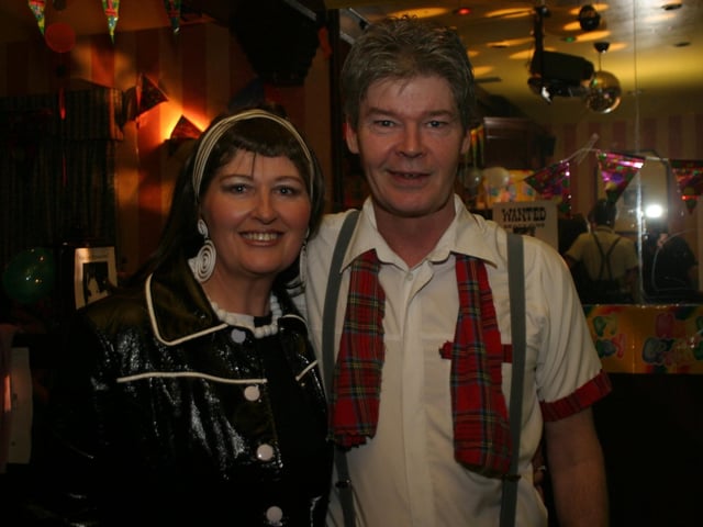 Party celebrations back in 2004: Marlene Patterson.