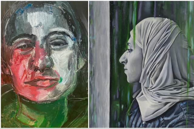Some of the artworks which will be displayed at the exhibition in Derry.