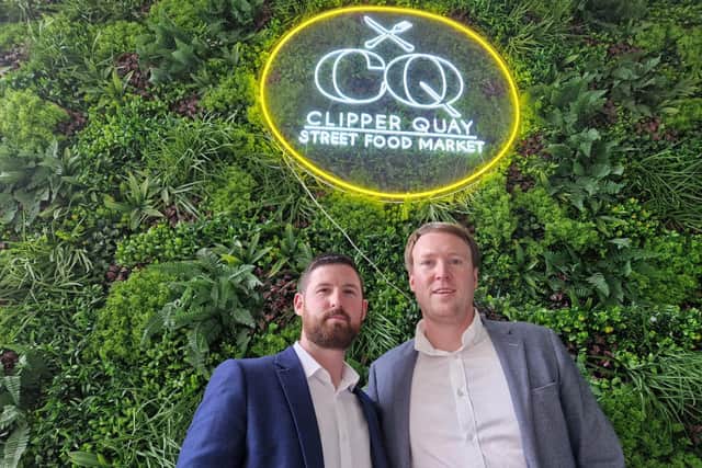 Dean Doherty and Conor Mullan, co-founders of the Clipper Quay Street Food Market in Derry.