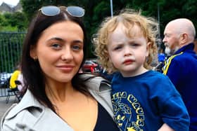 Laura with son Cillian at the Féile Family Festival held in the Gasyard Centre. (Photo - Tom Heaney, nwpresspics) : .