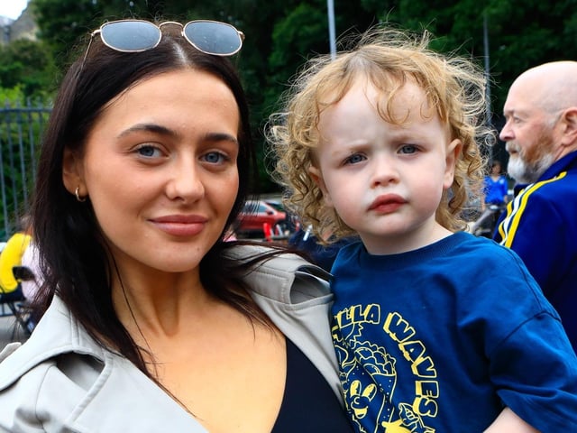 Laura with son Cillian at the Féile Family Festival held in the Gasyard Centre. (Photo - Tom Heaney, nwpresspics) : .