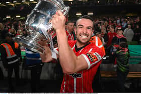 Michael Duffy would love to get his hands on the FAI Cup for a fifth time. Photo by Stephen McCarthy/Sportsfile