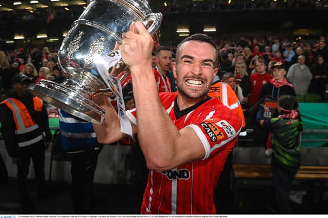 Michael Duffy would love to get his hands on the FAI Cup for a fifth time. Photo by Stephen McCarthy/Sportsfile