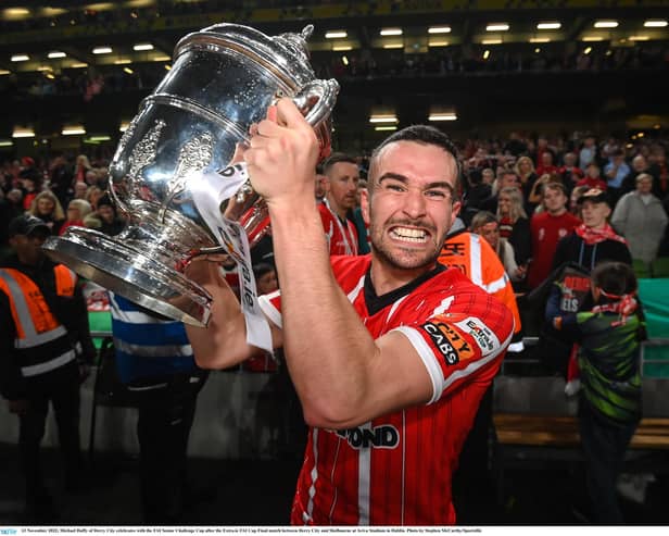 Michael Duffy would love to get his hands on the FAI Cup for a fifth time. Photo by Stephen McCarthy/Sportsfile