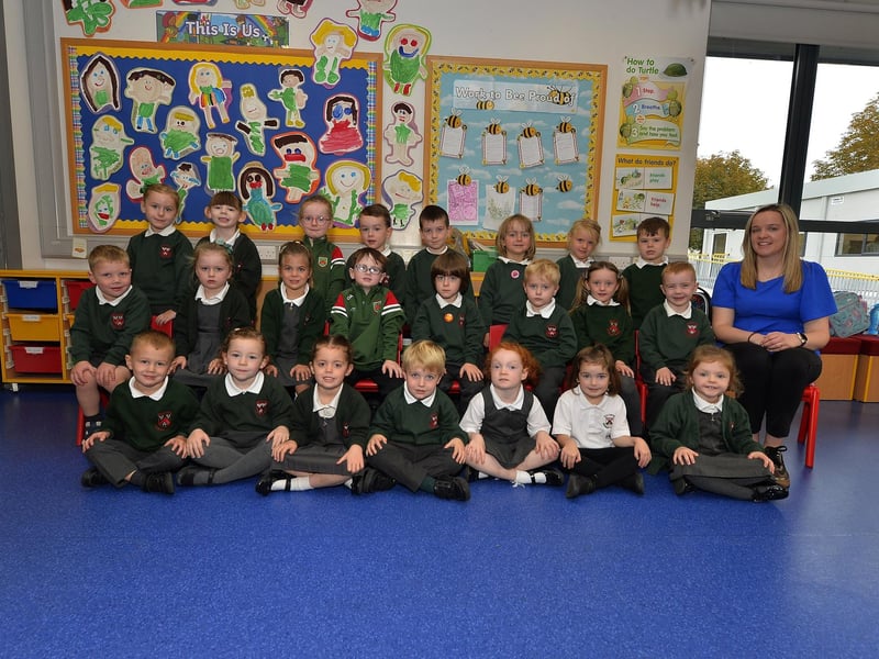 Miss MacKenzie’s P1 class at Eglinton Primary School.