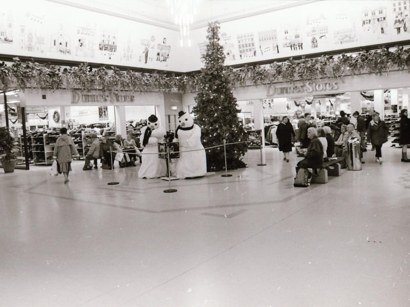 Shoppers and some of the stores at the Richmond Centre back in 1994.