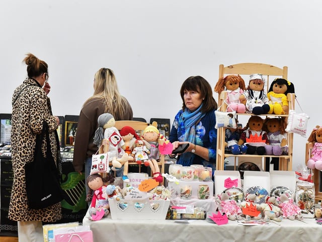 Lots of gifts were on sale at the Gasyard Christmas Craft Fair on Saturday afternoon. Photo: George Sweeney