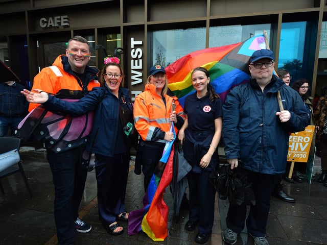 Revellers at the 2024 Foyle Pride Parade. Photo: George Sweeney