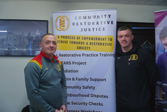 Mickey Anderson & Eamon McGinley (Community Restorative Justice).