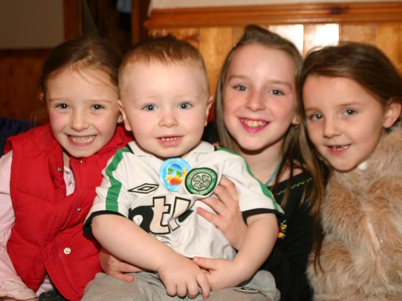 Birthday Boy Jake with the girls Cori, Shannon and Georgina at his 2nd birthday. 1020/dd