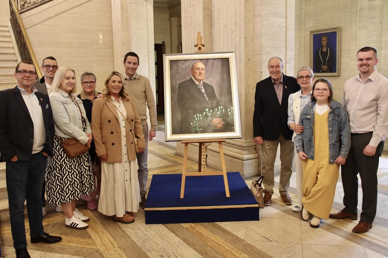 Mitchel McLaughlin has said his family are extremely pleased with a stunning portrait of the former Assembly Speaker painted by Catherine Creaney and unveiled this week at Stormont.