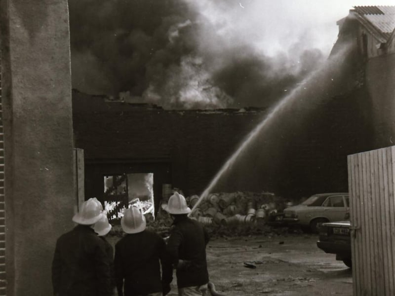 Bomb blaze at Hugh Deehan's Cash and Carry.
