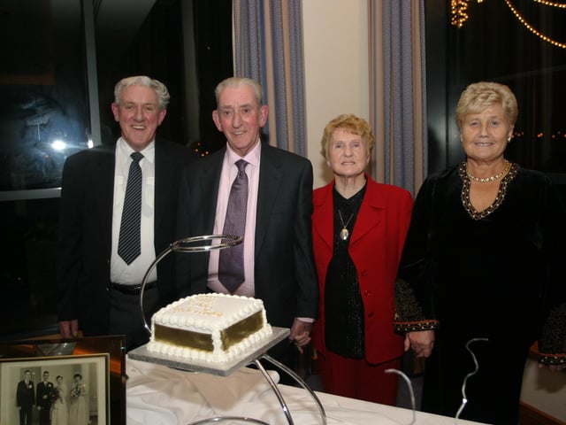 Mr and Mrs Greene celebrating their Golden Wedding anniversary in 2004.